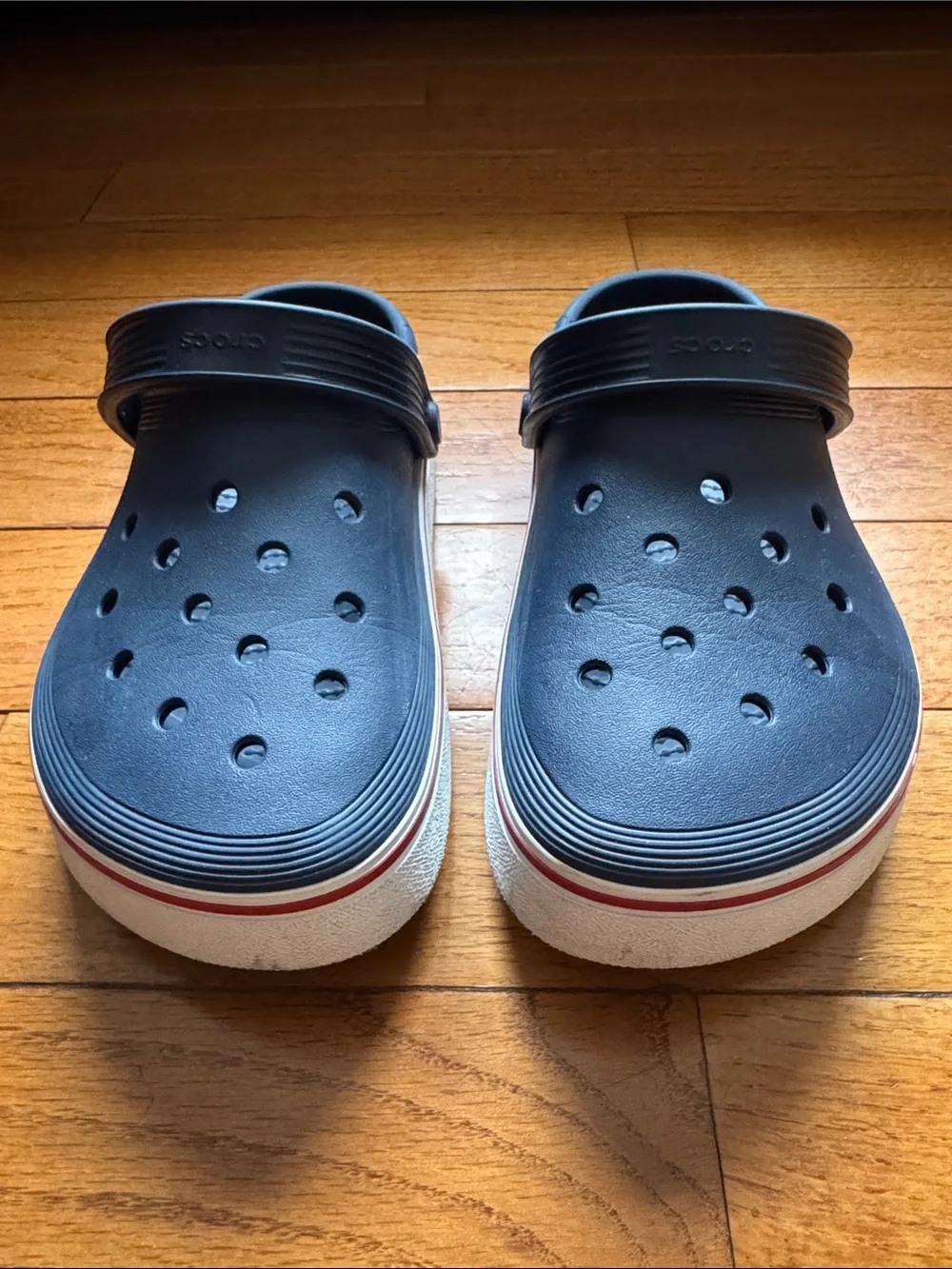 Navy Classic Crocs Clogs Women 7